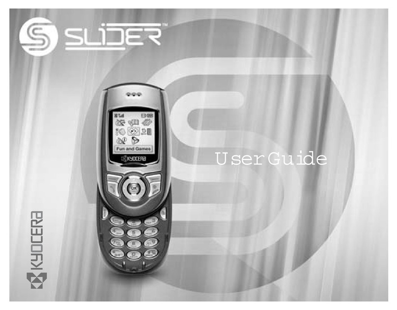 Kyocera Slider User manual