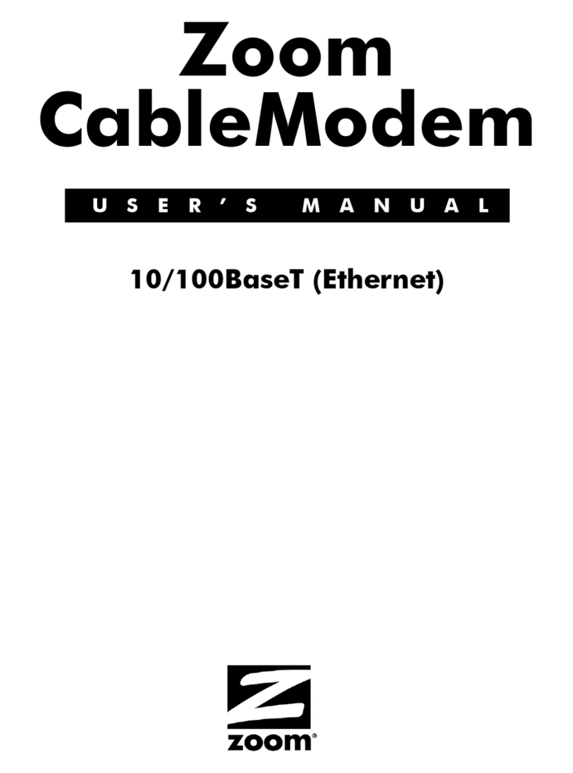 Zoom 10/100BaseT User manual
