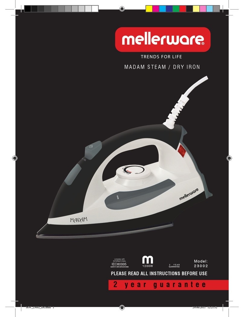 Mellerware Madam Steam 23002 instructions