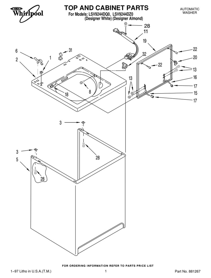 Whirlpool LSV9244DQ0 User manual