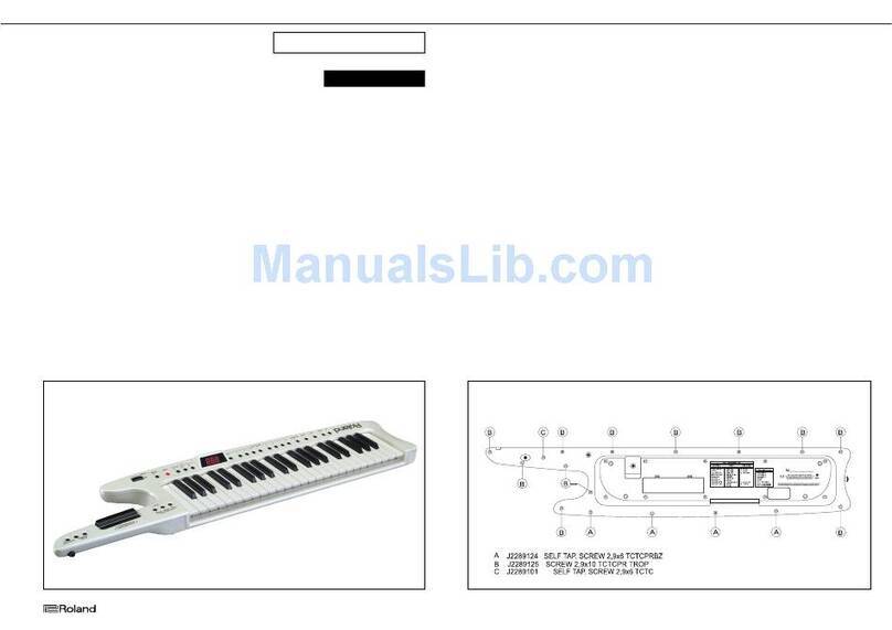 Roland AX-7 Service notes