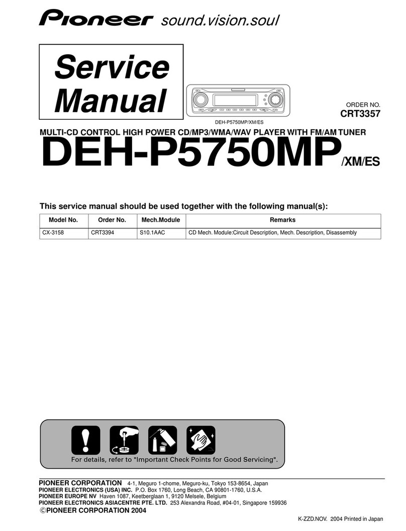 Pioneer DEH-P5750MP Service manual