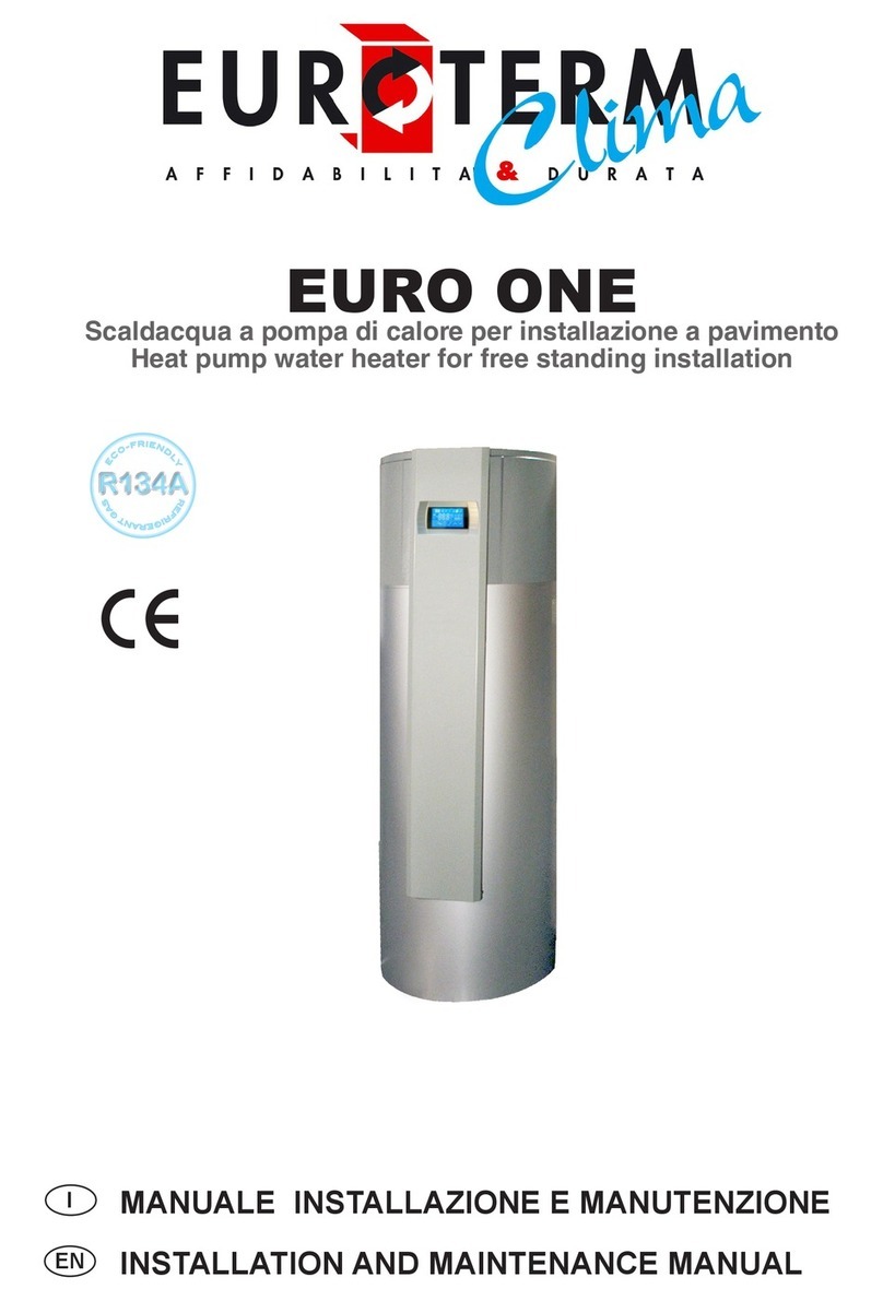 Euroterm EURO ONE Installation and maintenance manual Euroterm EURO ONE Installation and maintenance manual