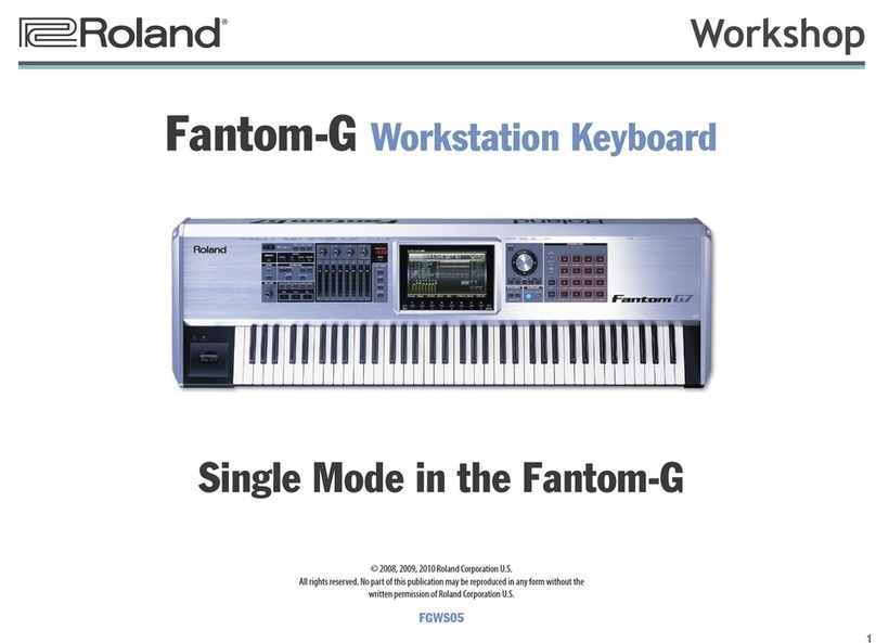 Roland Fantom G6 User manual