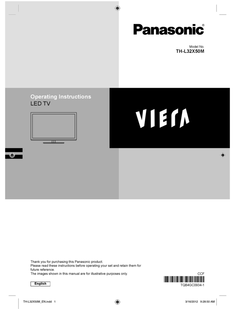 Panasonic Viera TH-L32X50M User manual Panasonic Viera TH-L32X50M User manual