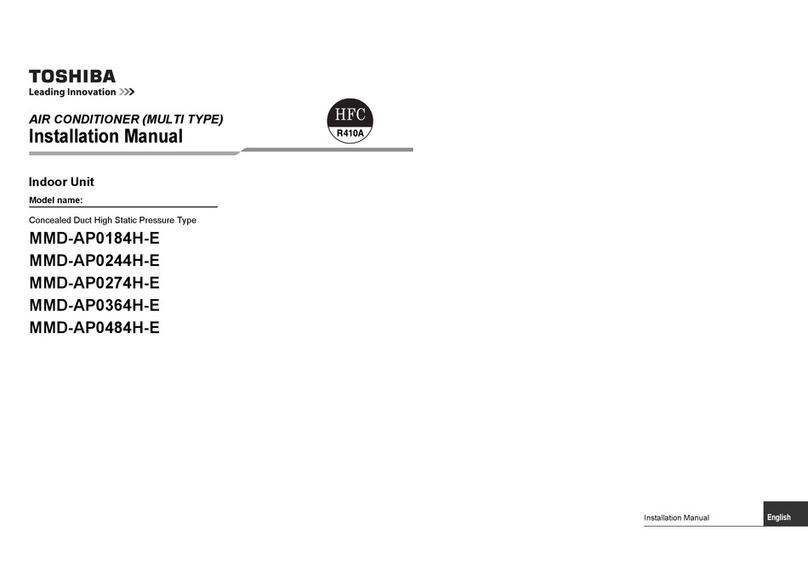Toshiba MMD-AP0184H-E User manual