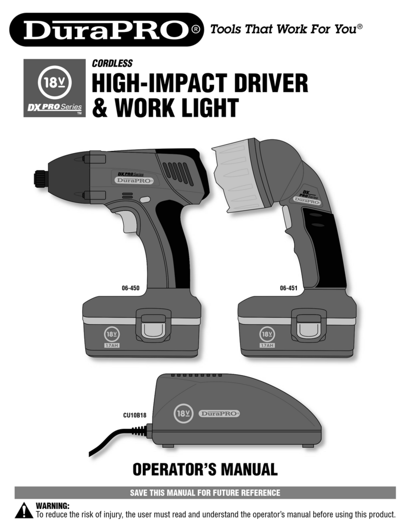 DuraPro CU10B18 Operator's manual