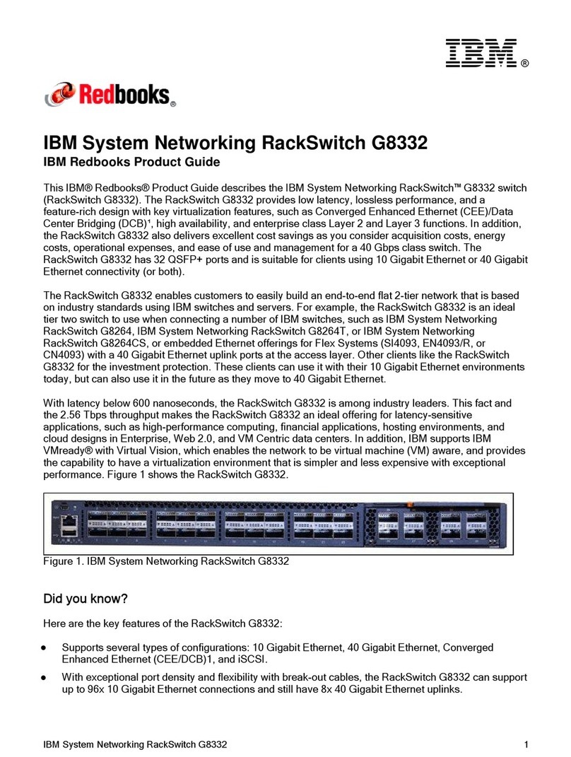 IBM RackSwitch G8332 User manual