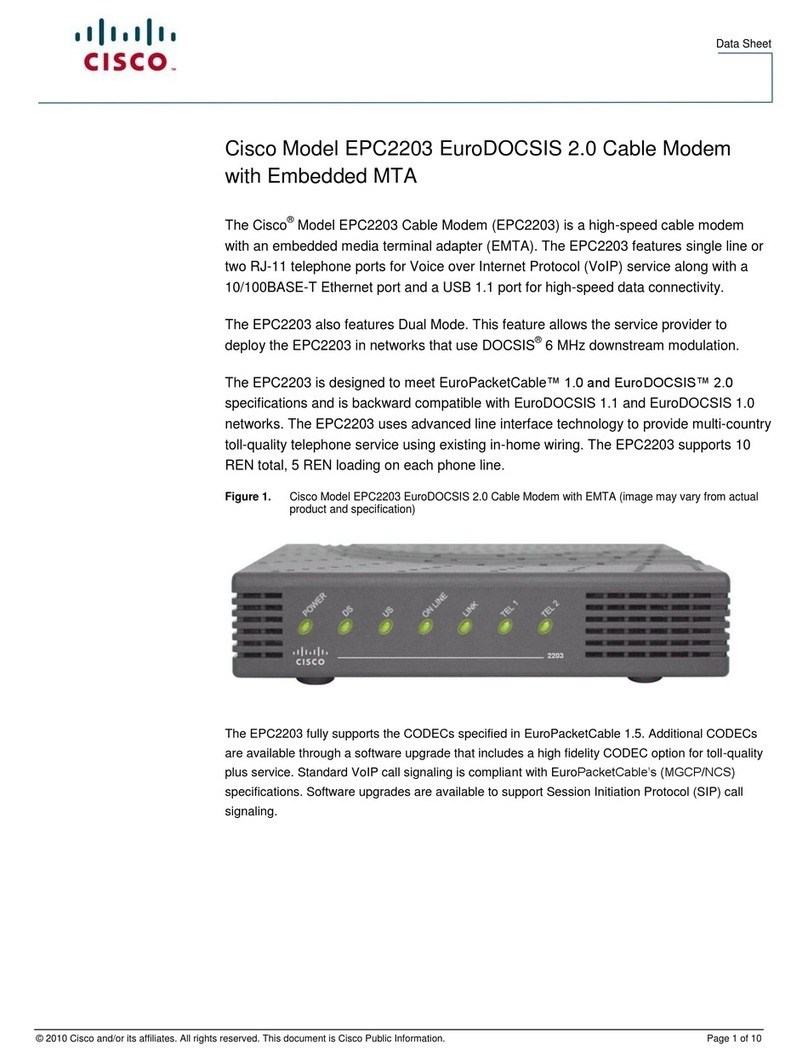 Cisco EPC2203 User manual