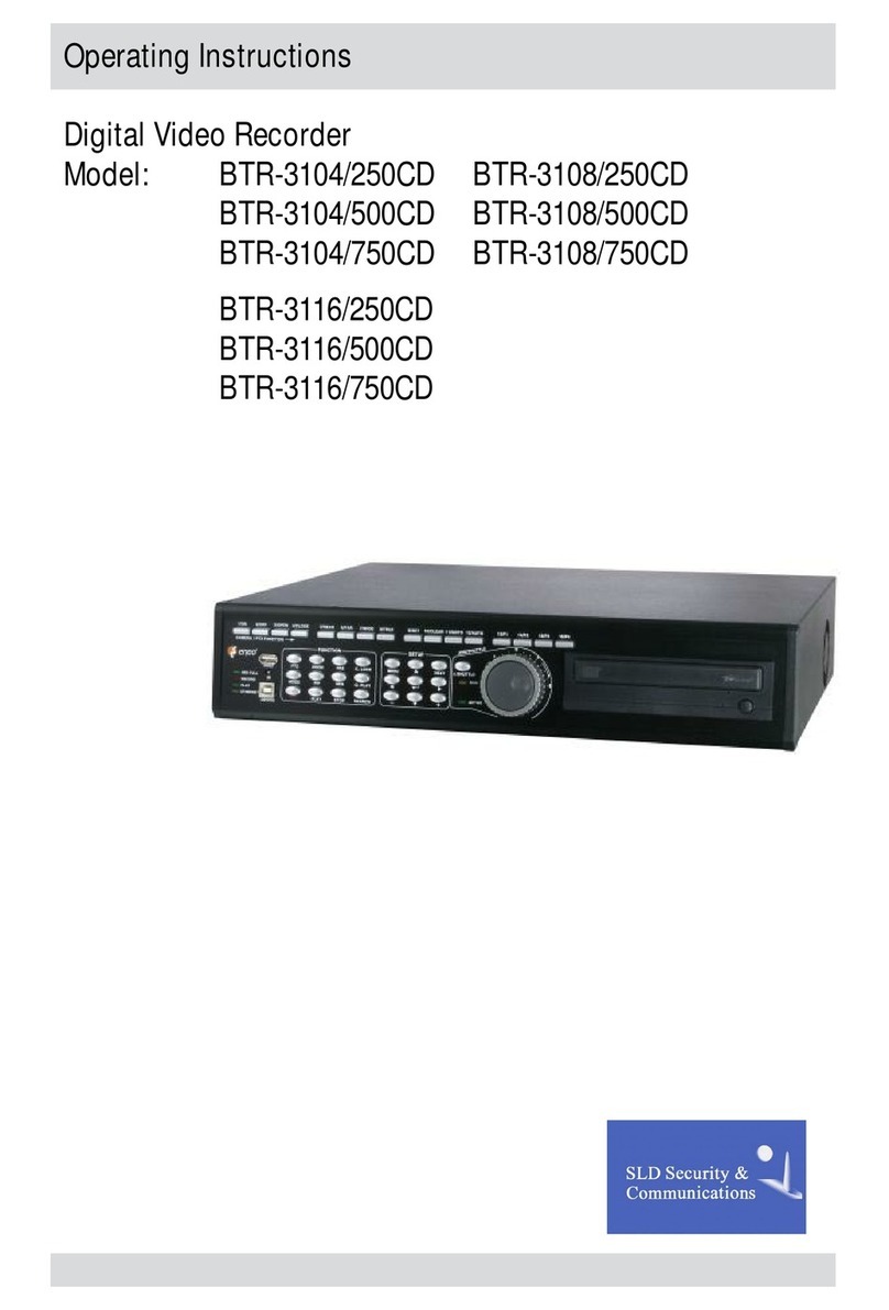 SLD Security & Communications BTR-3104/250CD operating instructions