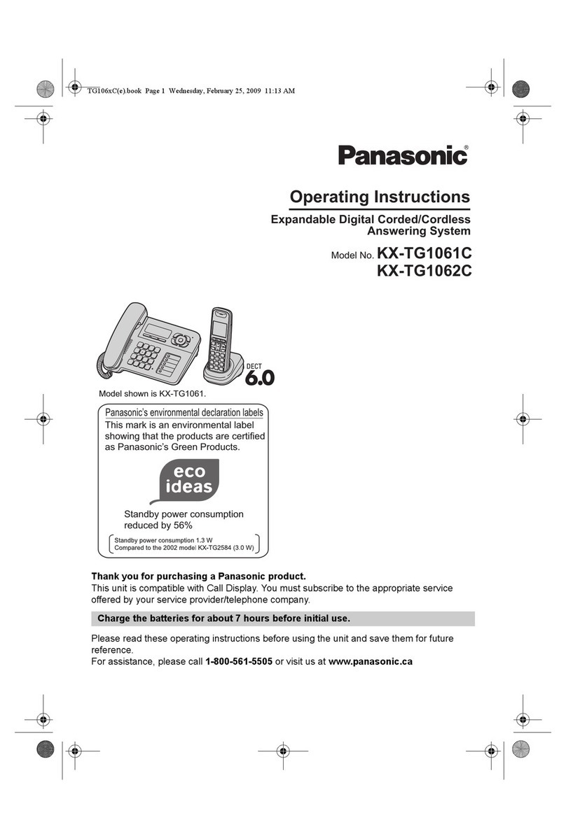 Panasonic KX-TG1061C User manual