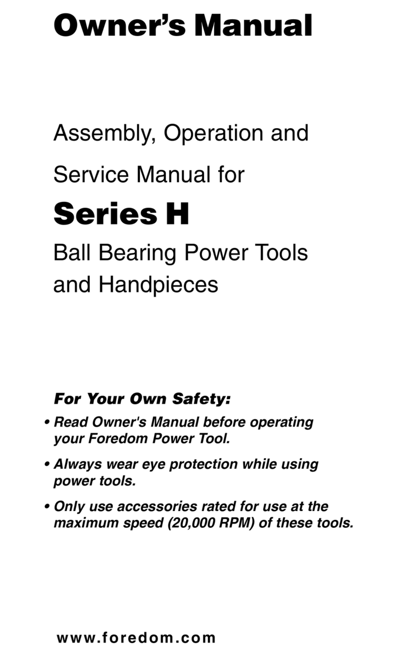 FOREDOM H Series Assembly, operation and service manual