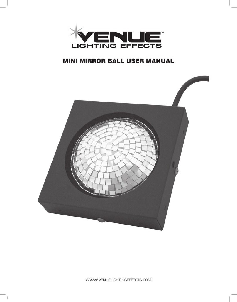 Venue Lighting Effects Mini Mirror Ball user manual