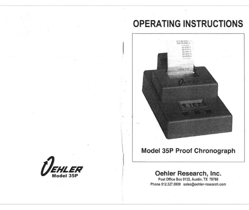 Oehler 35P operating instructions