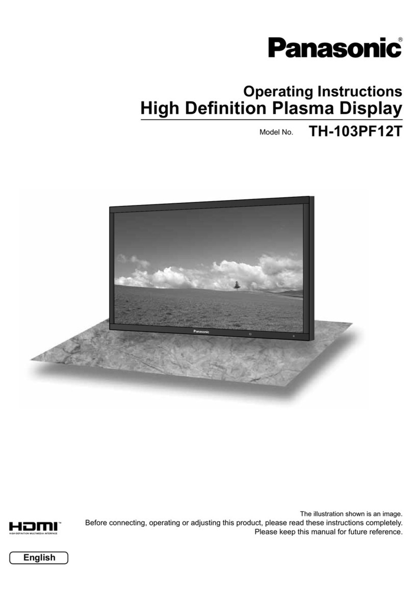 Panasonic TH-103PF12T User manual