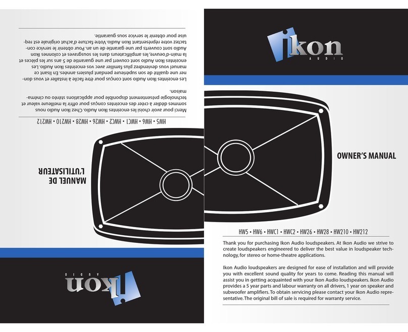 Ikon HW5 owner's manual