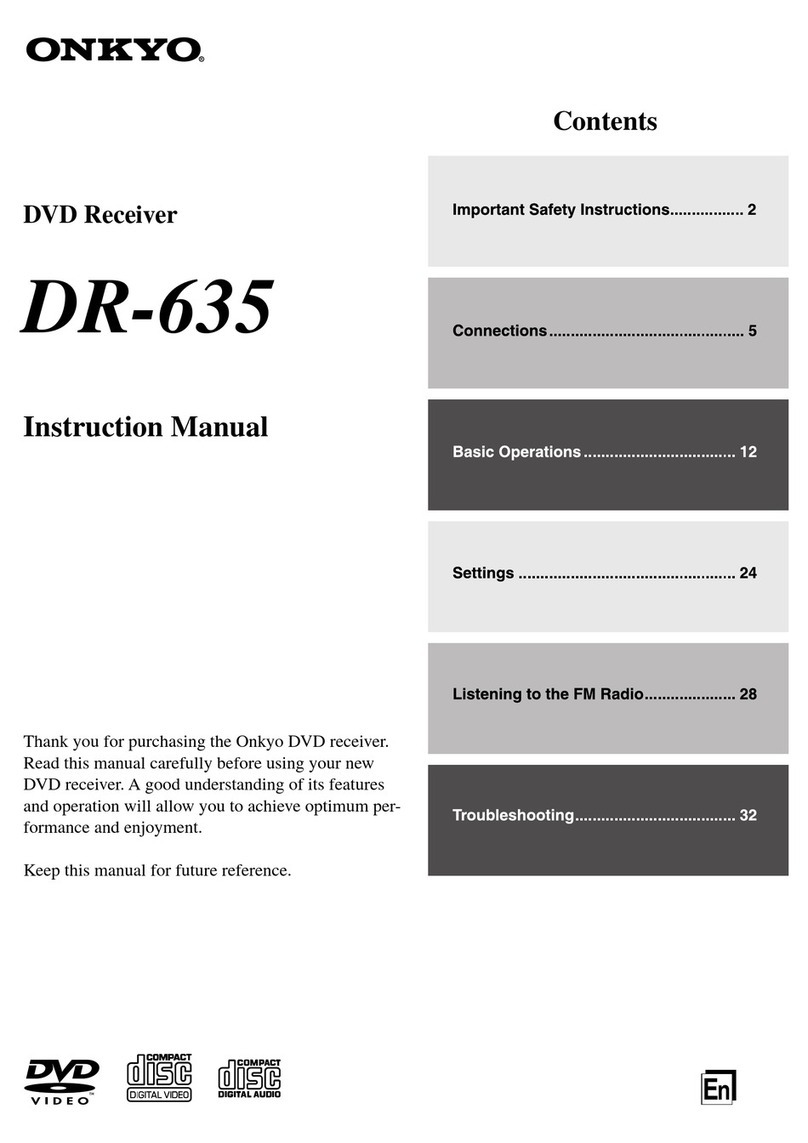 Onkyo DR-635 User manual