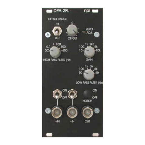 NPI DPA-2FL User manual