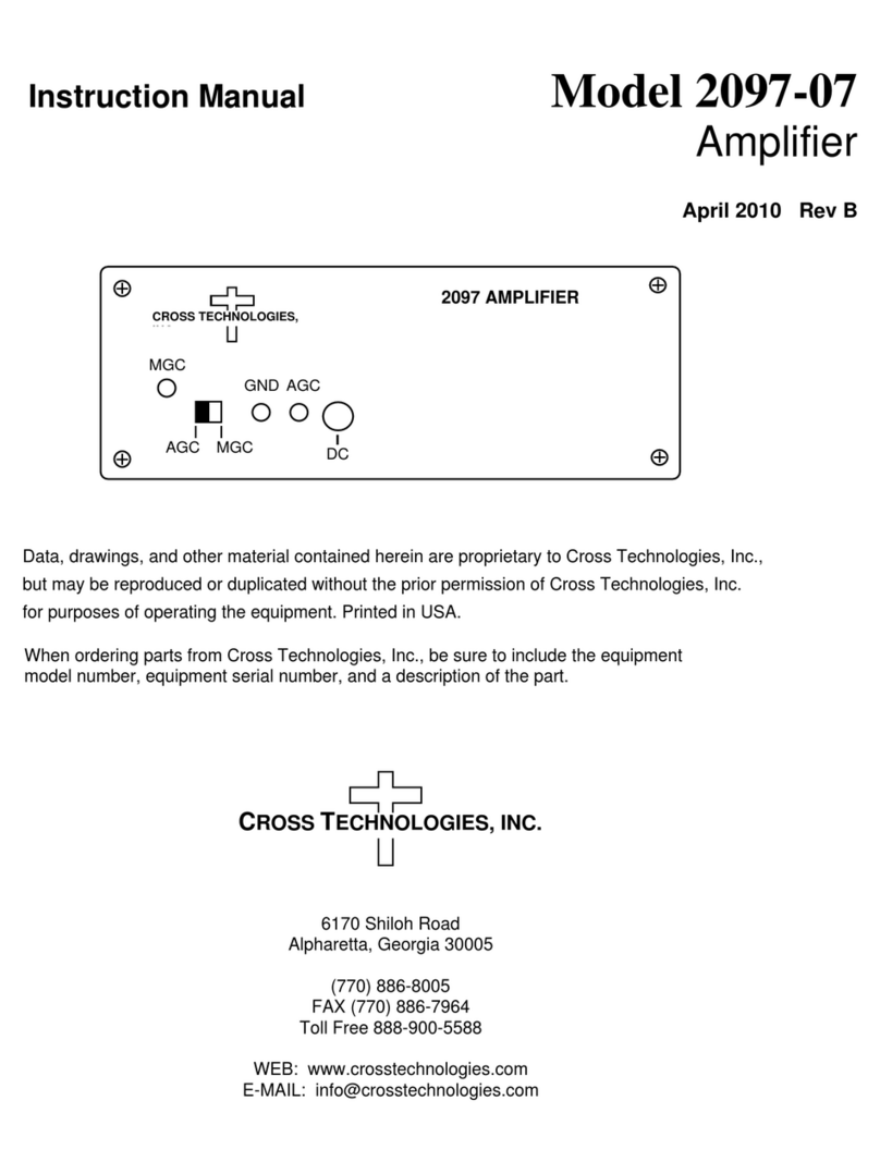 Cross Technologies 2097-07 instruction manual