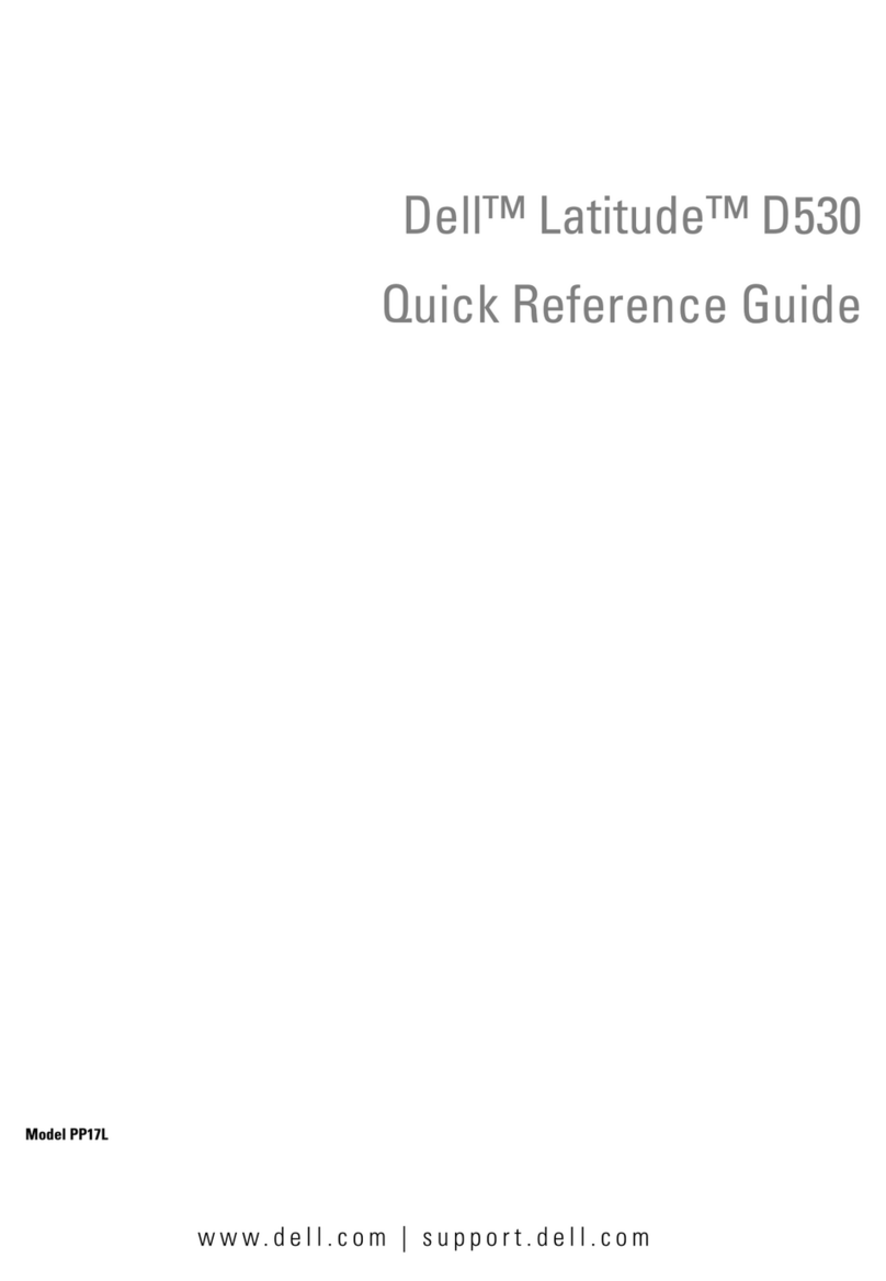Dell Latitude D530 PP17L Quick reference guide