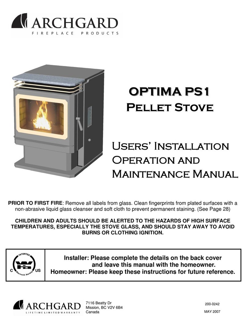 Archgard OPTIMA PS1 User's installation, operation and maintenance manual