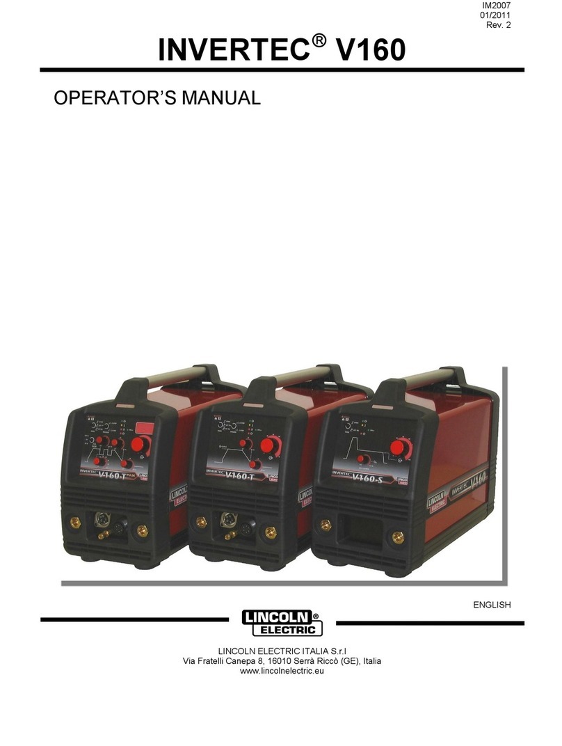 Lincoln Electric INVERTEC V160 Operator's manual