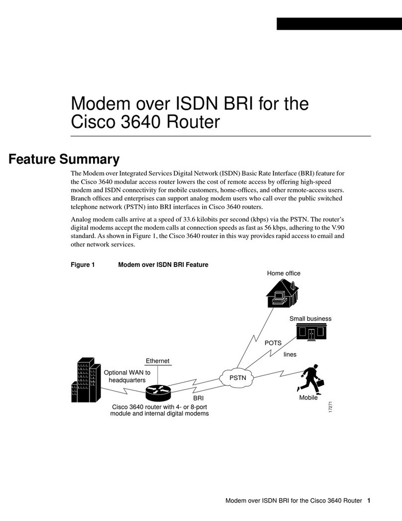 Cisco 3640 Series User manual