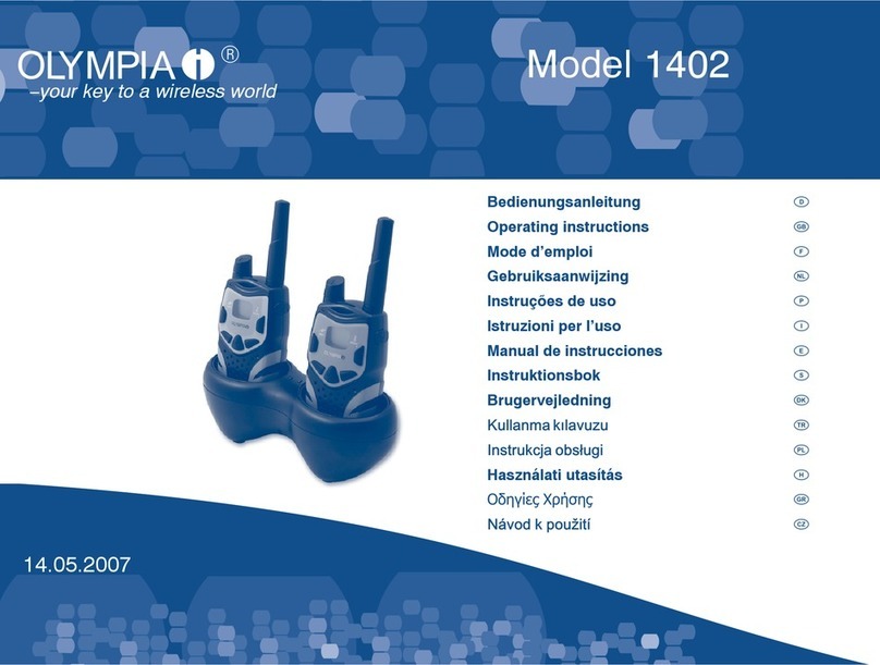 Olimpia splendid 1402 operating instructions