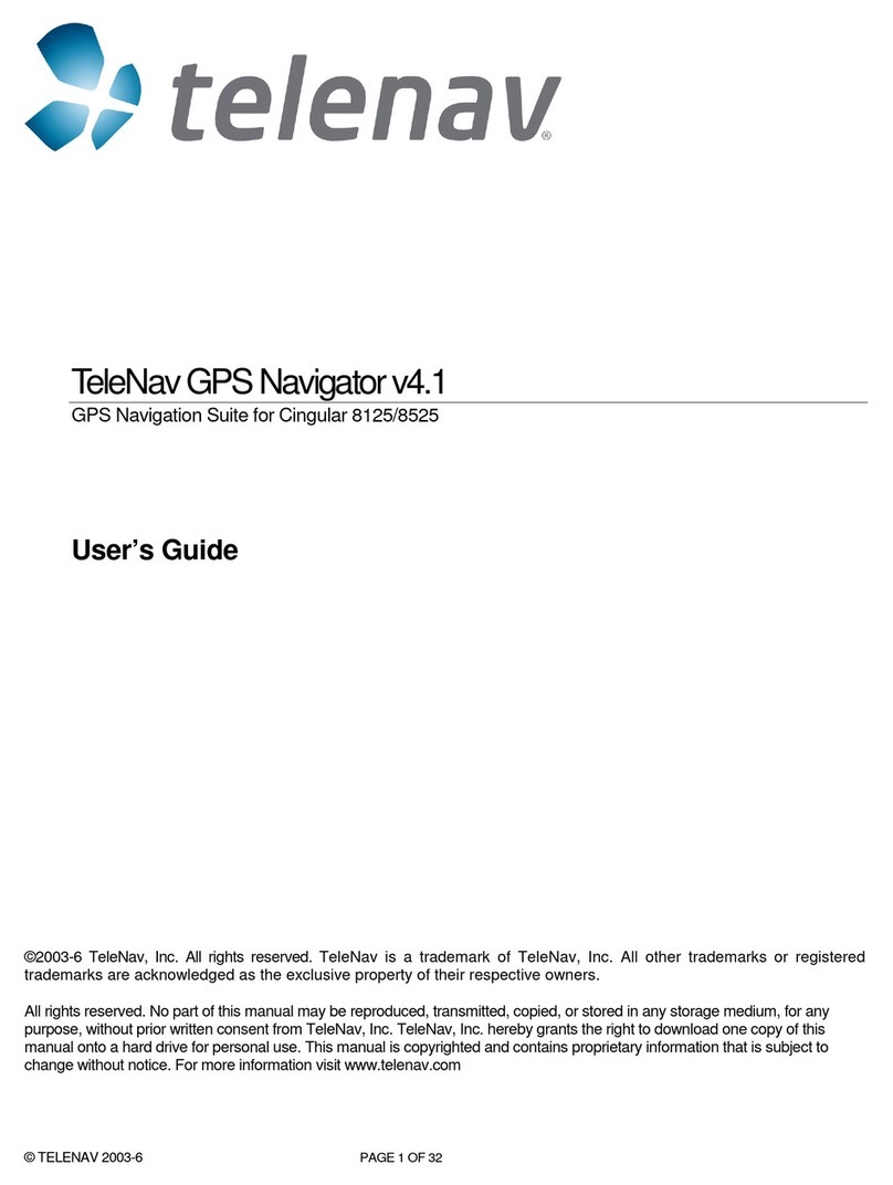 TeleNav GPS Navigator v4.1 User manual