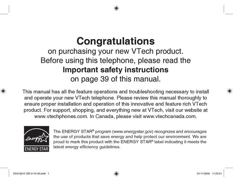 V-tech DS4122-X User manual