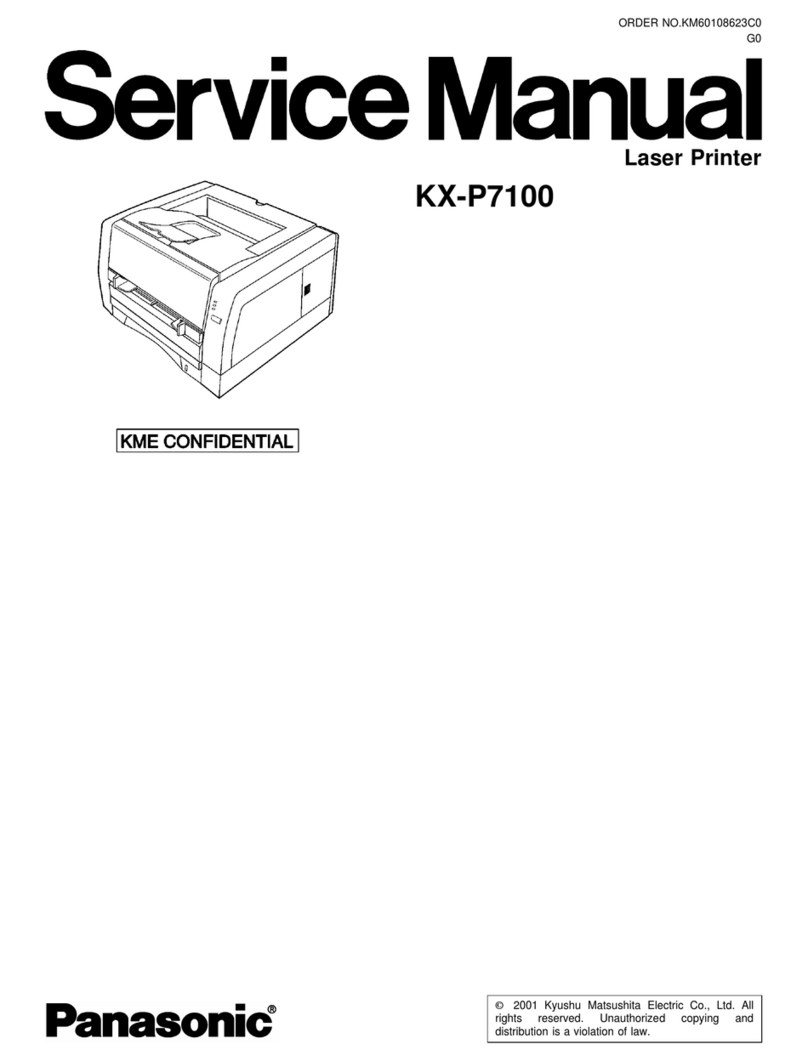 Panasonic KX-P7100 User manual Panasonic KX-P7100 User manual