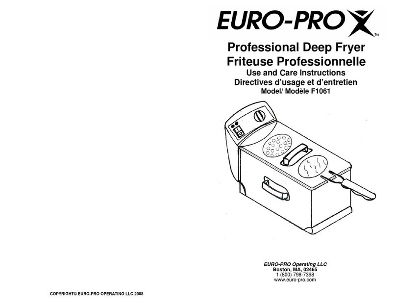 EUROPRO F1061 Quick reference guide