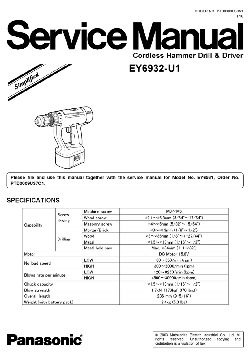 Panasonic EY6932-U1 Service manual