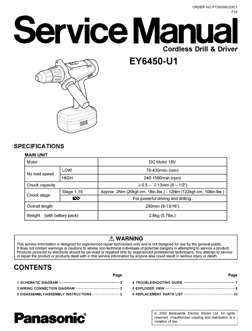 Panasonic EY6450-U1 Service manual