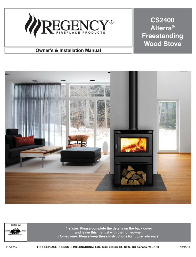 Regency CS2400 Owners & installation manual