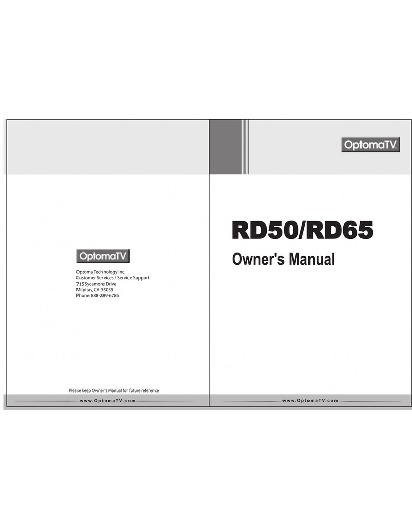 Optoma ThemeScene RD50 owner's manual
