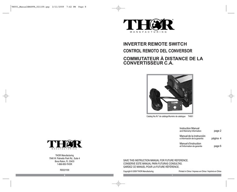 THOR TH001 instruction manual