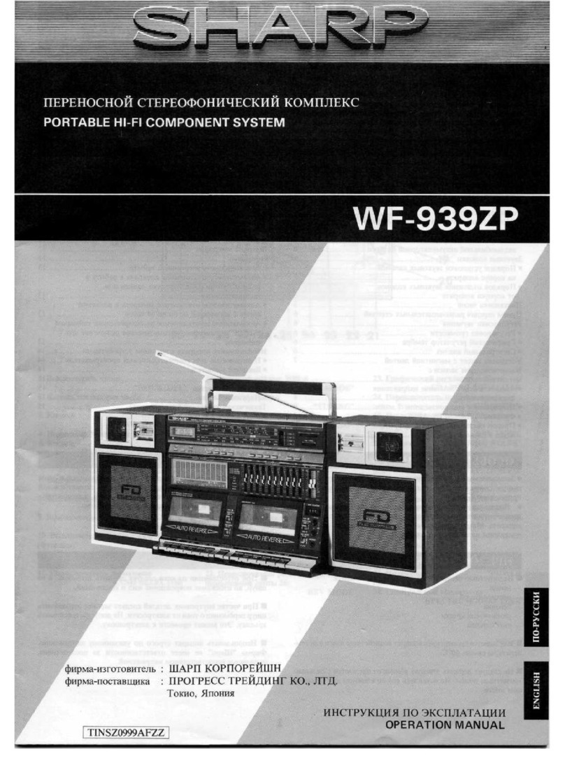 Sharp WF-939ZP User manual