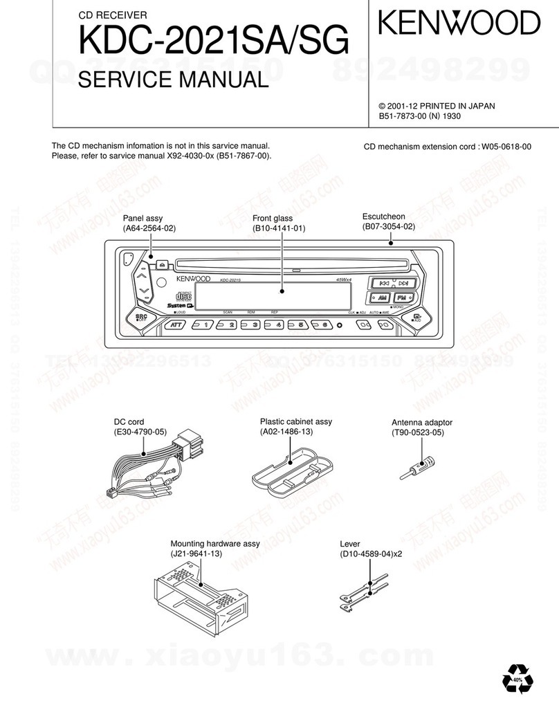 Kenwood KDC-2021SA Service manual
