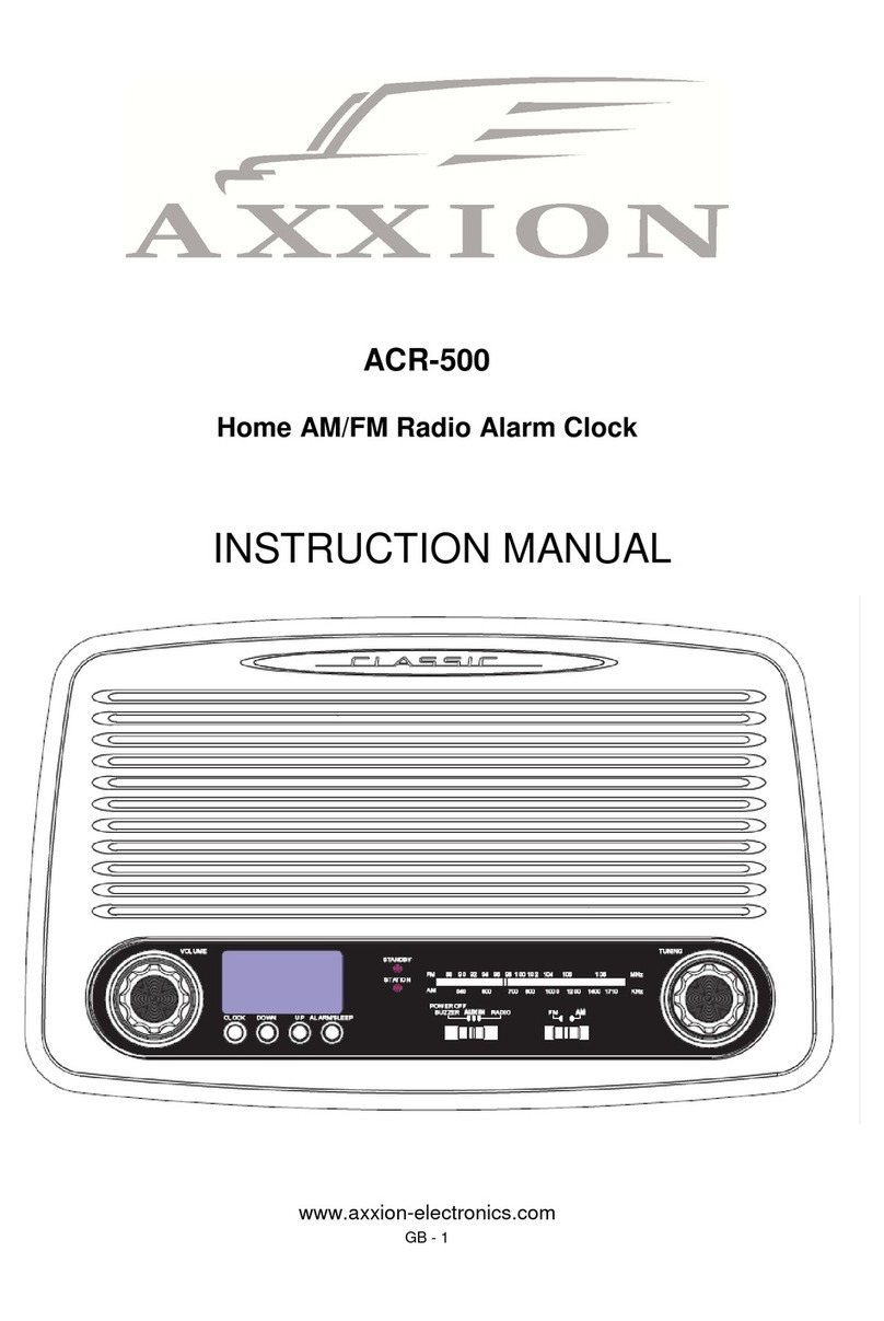 Axxion ACR-500 instruction manual