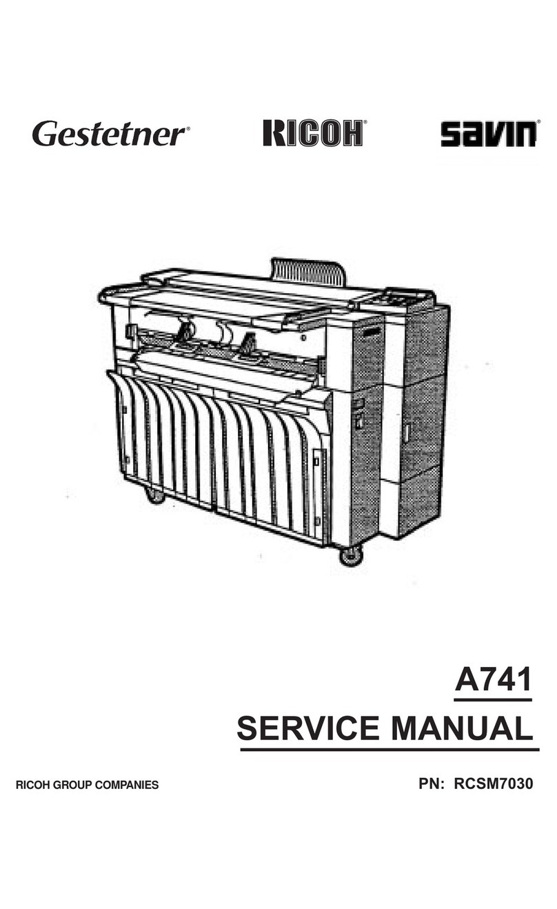 Ricoh SAVIN A741 Service manual