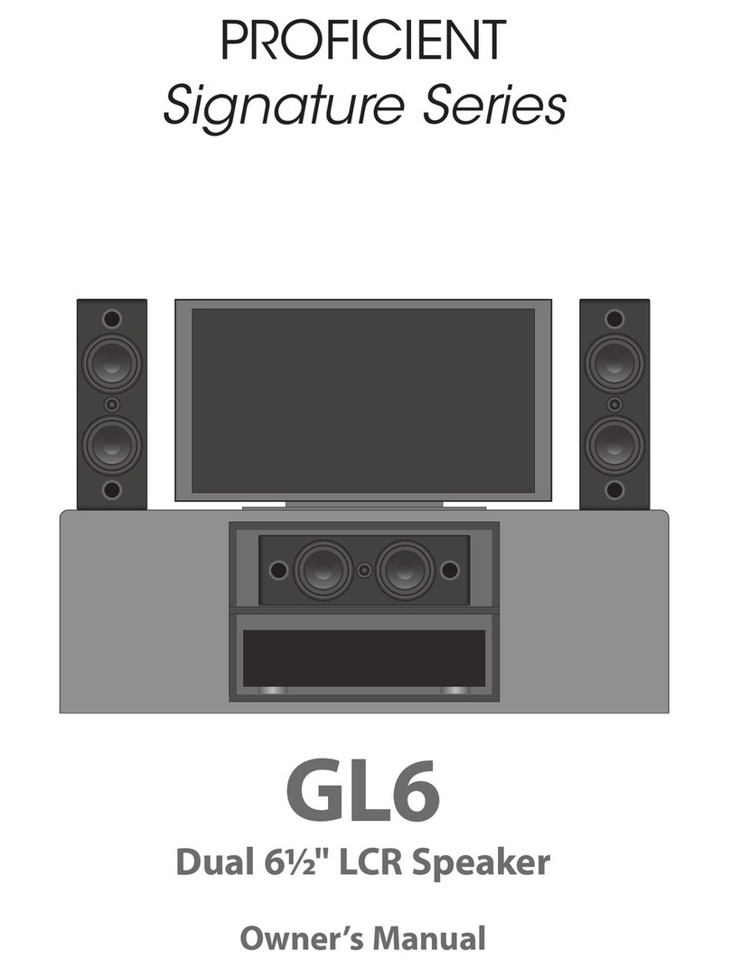 Proficient GL6 owner's manual