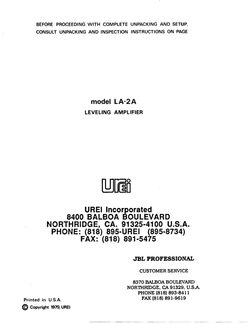 TELETRONIX LA-2A User manual