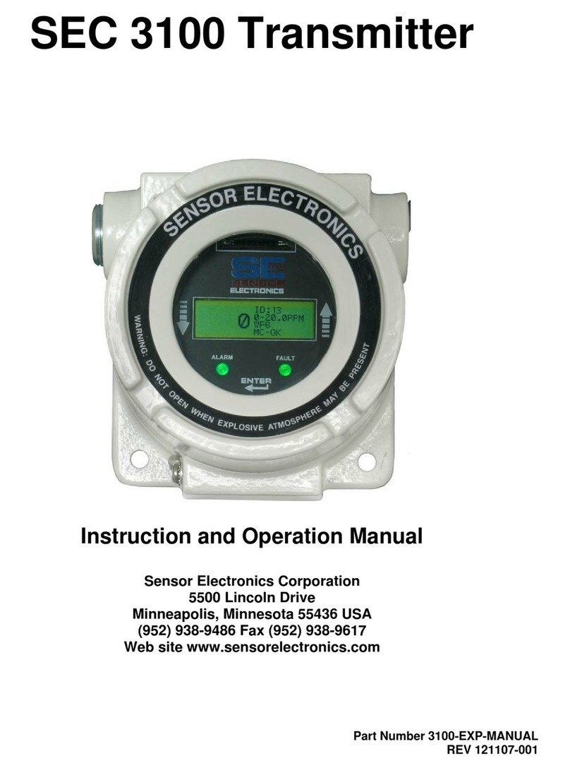 Sensor Electronics SEC 3100 Manual