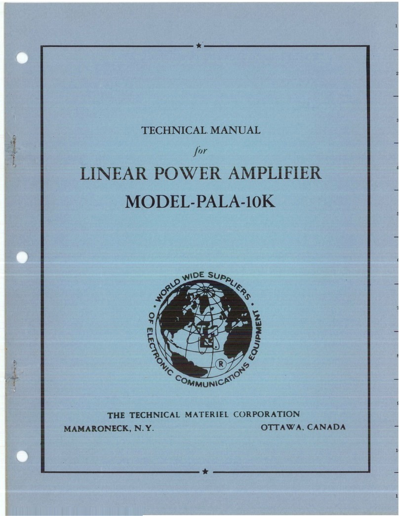 TMC Pala-10K Technical manual & replacement parts list