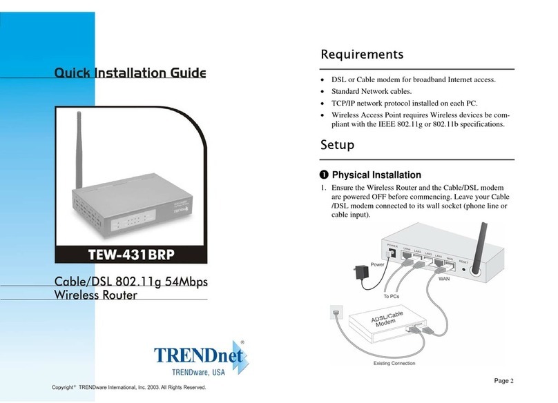 TRENDnet TEW-431BRP User manual