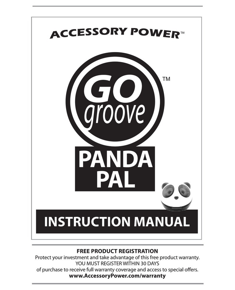 Accessory Power GOgroove Panda Pal User manual Accessory Power GOgroove Panda Pal User manual