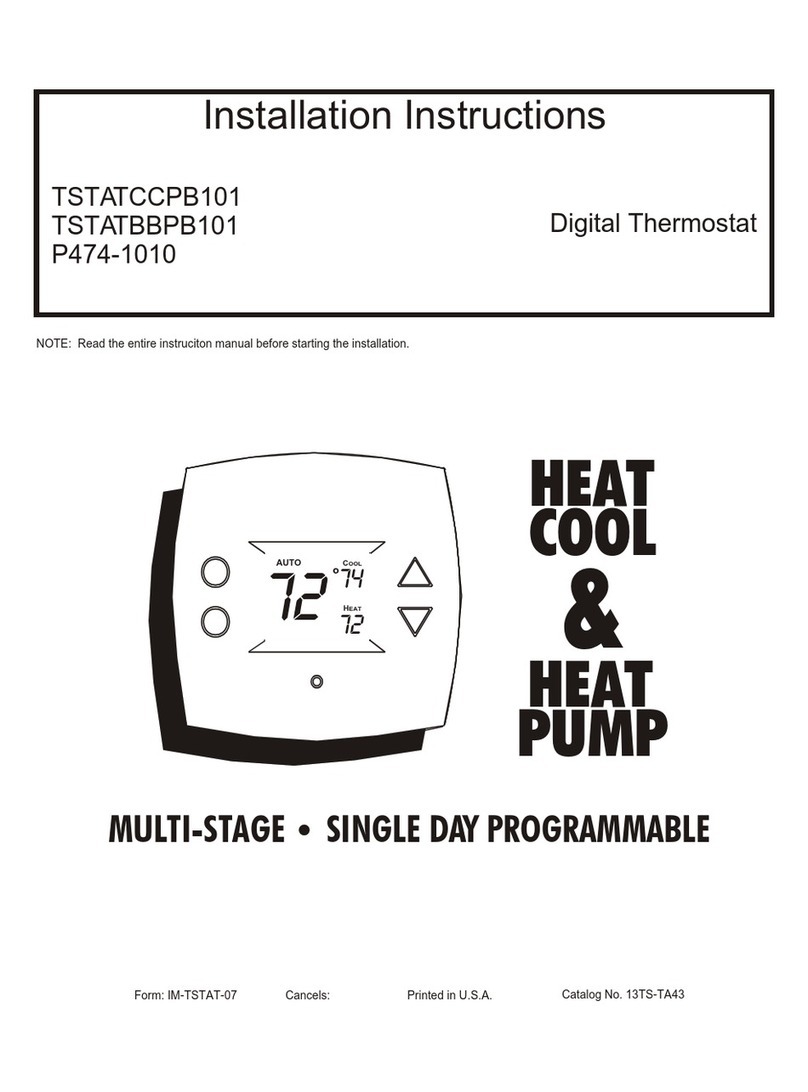 Bryant TSTATCCPB101 User manual
