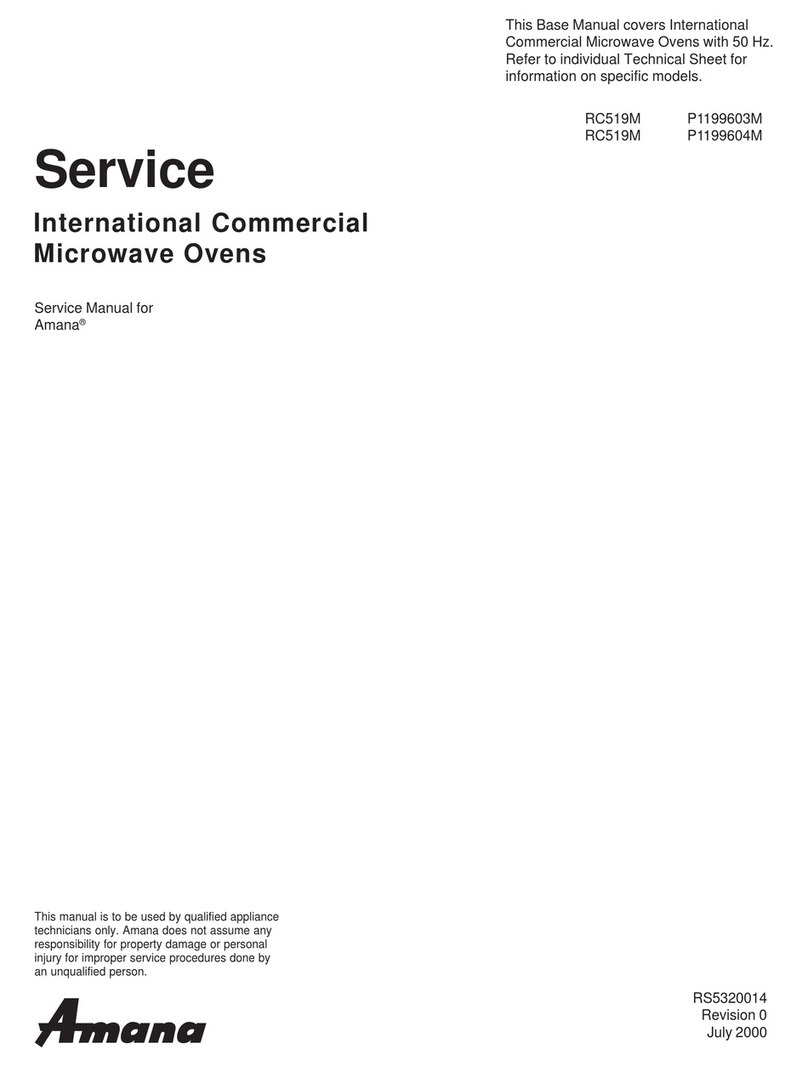Amana RC519M User manual