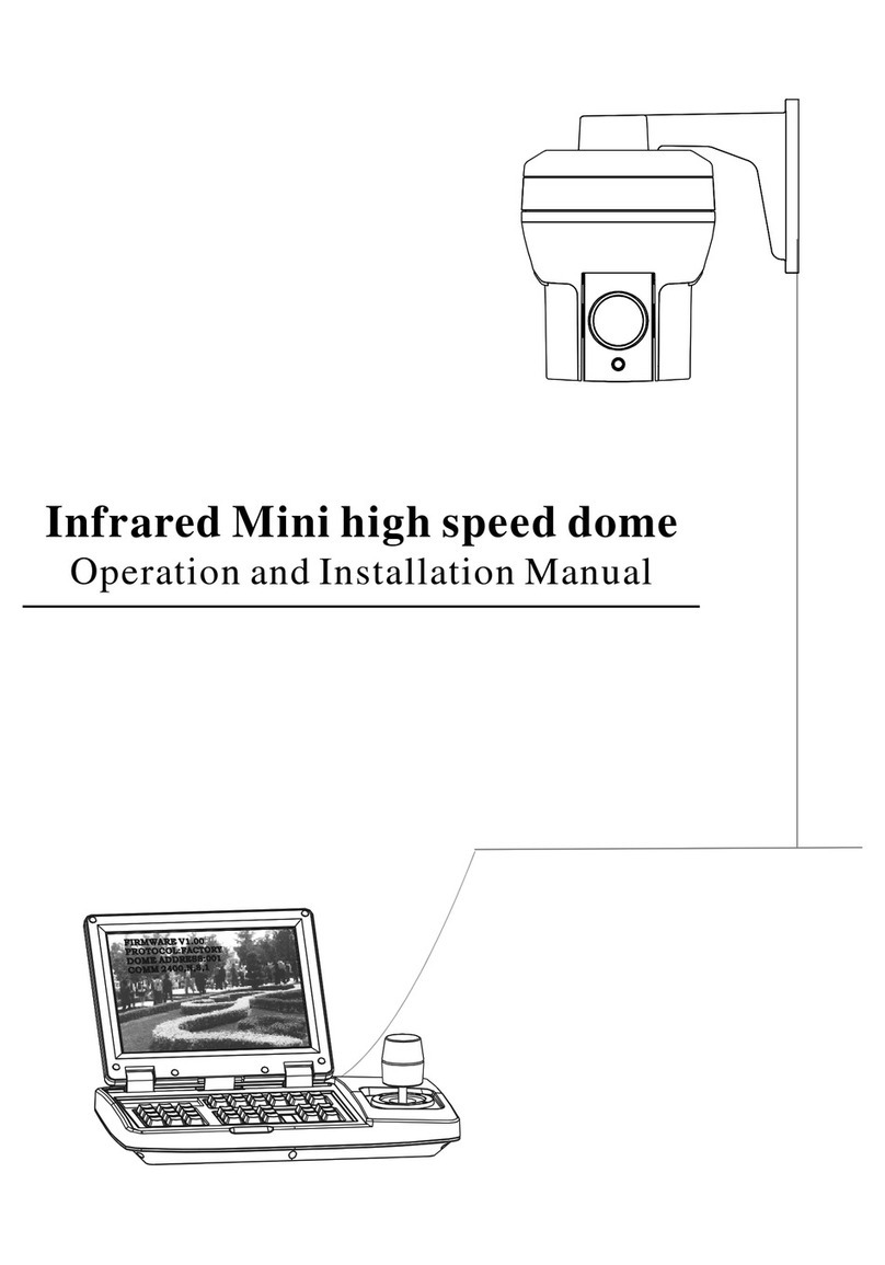 Security Point Infrared Mini high speed dome Operation and installation manual